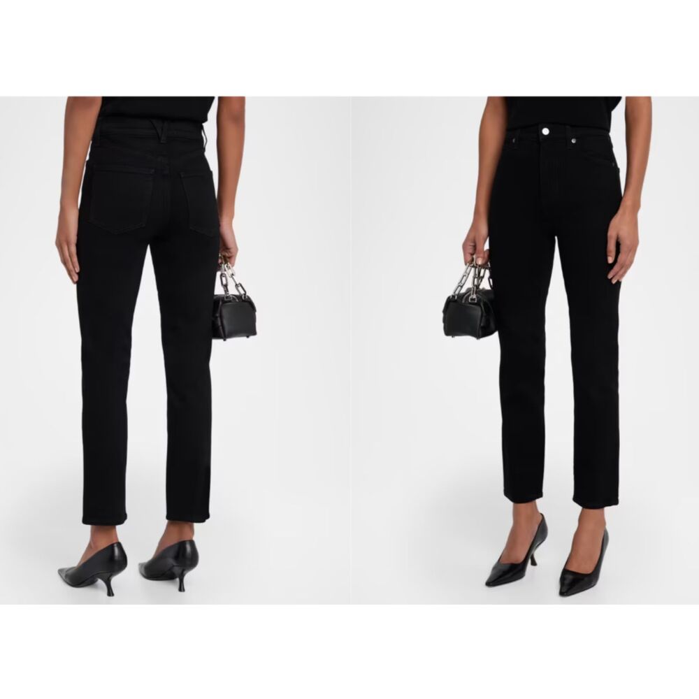Veronica Beard Lydia High Rise Ultra Slim Jeans Onyx Black NWT 298 Sz 24